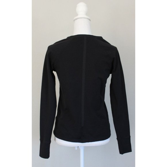 ATHLETA Sentry Tie Sweatshirt Black, Size XXS - Picture 4 of 6